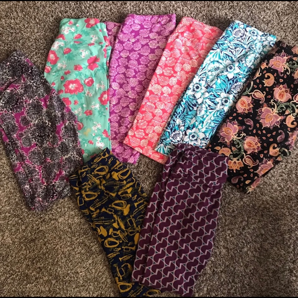 8 pair of Lularoe leggings-Size OS